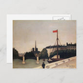 Henri Rousseau- Notre Dame Uitzicht Ile Saint Loui Briefkaart (Voorkant / Achterkant)