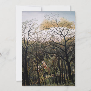Henri Rousseau - Ontmoeting in het bos Bedankkaart