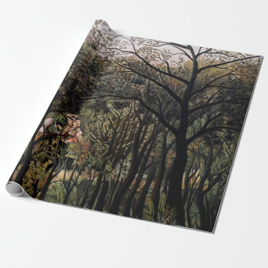 Henri Rousseau - Ontmoeting in het Bos Cadeaupapier (Uitgerold)