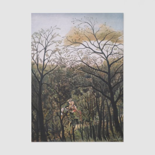 Henri Rousseau - Ontmoeting in het Bos Tissuepapier (Voorkant)