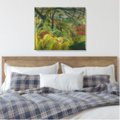 Henri Rousseau - Overrascht! Canvas Afdruk (Insitu (Slaapkamer))