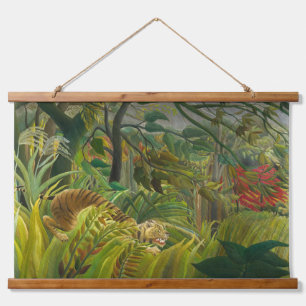 Henri Rousseau - Overrascht! Hangend Wandkleed