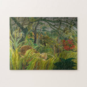 Henri Rousseau - Overrascht! Legpuzzel