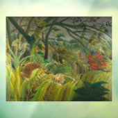 Henri Rousseau - Overrascht! Raamsticker (Vel 3)