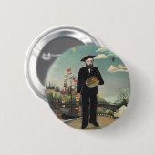 Henri Rousseau Painting Ronde Button 5,7 Cm (Voorkant /achterkant)