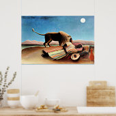 Henri Rousseau painting, Sleeping Gypsy Poster (Keuken)