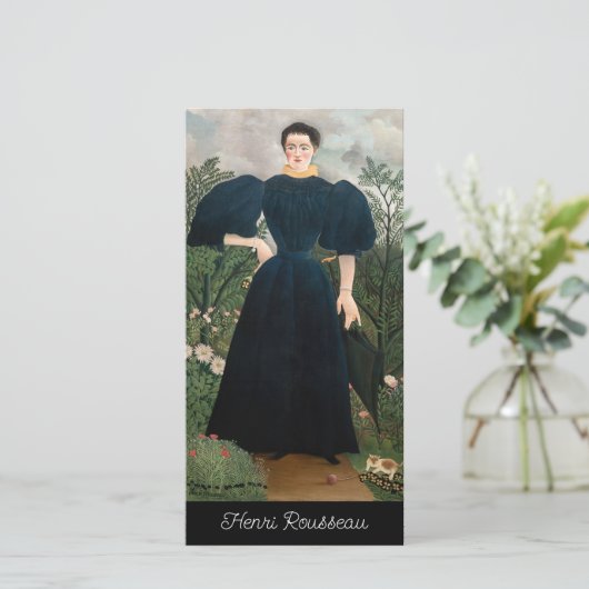 Henri Rousseau - Portret van Madame M. Bedankkaart (Staand voorkant)