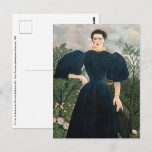 Henri Rousseau - Portret van Madame M. Briefkaart