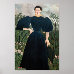 Henri Rousseau - Portret van Madame M. Poster