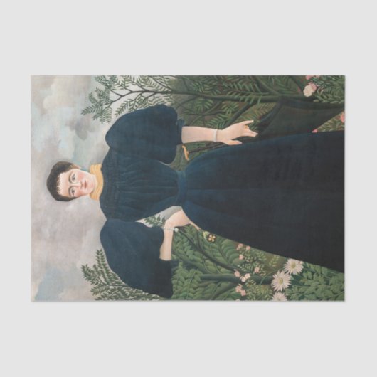 Henri Rousseau - Portret van Madame M. Tissuepapier (Voorkant)