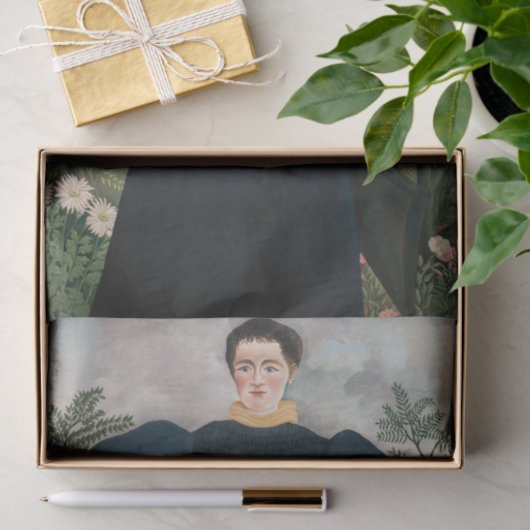 Henri Rousseau - Portret van Madame M. Tissuepapier (Geschenk)