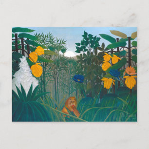 Henri Rousseau Restaurated Repast of the Lion Artw Briefkaart