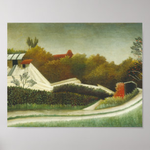 Henri Rousseau - Sawmill, Buitenwijken van Parijs Poster