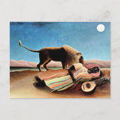 Henri Rousseau schilderij, Slaapende zigeuner Briefkaart (Voorkant)