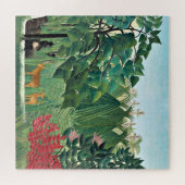 Henri Rousseau schilderij, The Waterfall Legpuzzel (Horizontaal)