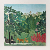 Henri Rousseau schilderij, The Waterfall Legpuzzel (Verticaal)