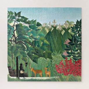 Henri Rousseau schilderij, The Waterfall Legpuzzel