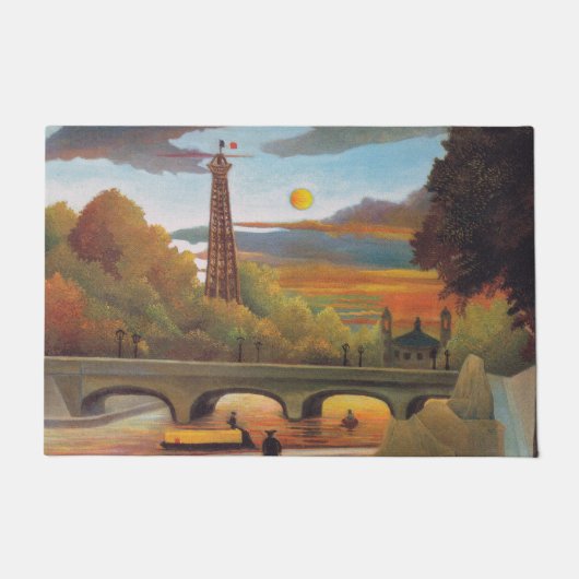 Henri Rousseau - Seine en Eiffeltoren bij zonsonde Deurmat (Voorkant)
