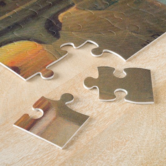 Henri Rousseau - Seine en Eiffeltoren bij zonsonde Legpuzzel (Zijkant)