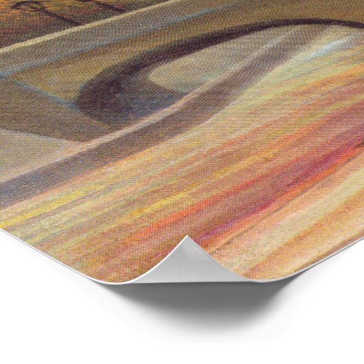 Henri Rousseau - Seine en Eiffeltoren bij zonsonde Poster (Hoek)