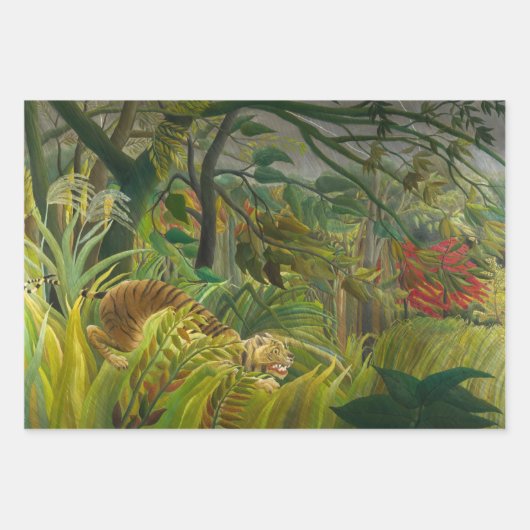 Henri Rousseau - Selectie van Oerwouden Masterstuk Inpakpapier Vel (Voorkant 3)