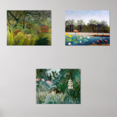Henri Rousseau - Selectie van Oerwouden Masterstuk Muurkunst Sets (Voorkant)