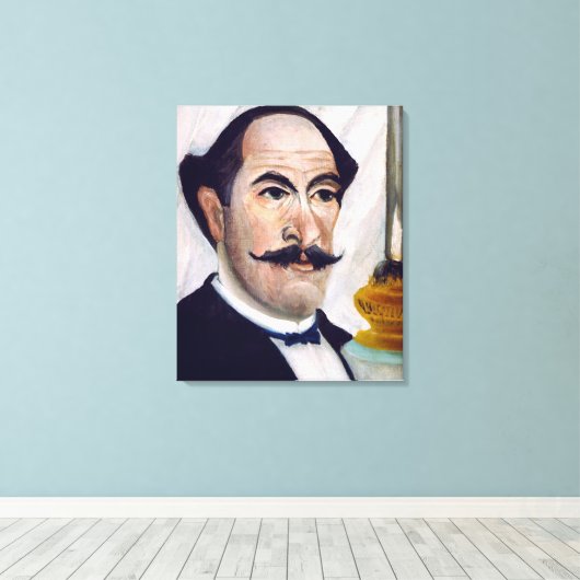 Henri Rousseau - Self Portrait Canvas Afdruk (Insitu (Houten vloer))