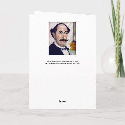 Henri Rousseau - Self Portrait Kaart (Achterkant)