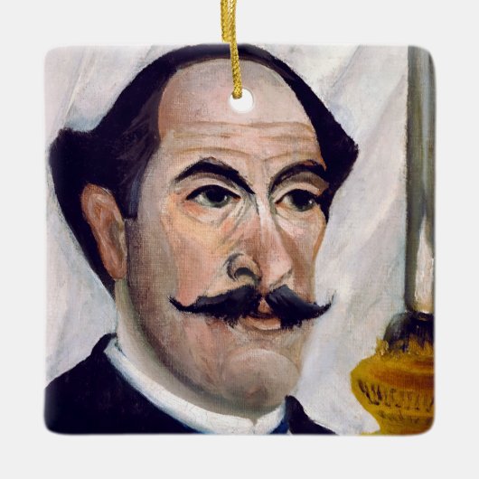 Henri Rousseau - Self Portrait Keramisch Ornament (Voorkant)
