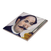 Henri Rousseau - Self Portrait Tegeltje (Zijkant)