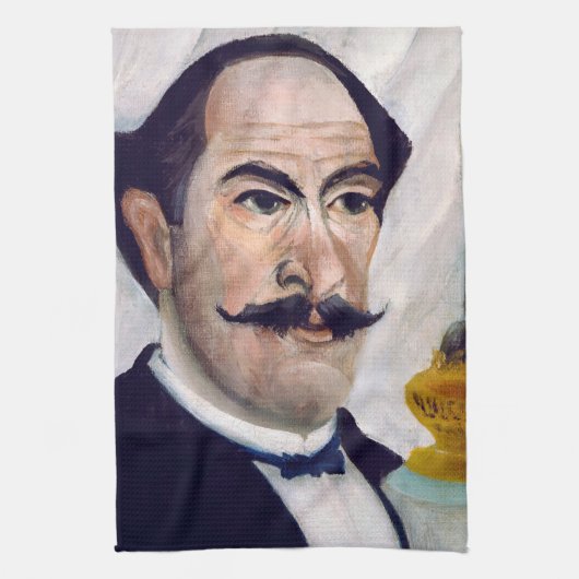 Henri Rousseau - Self Portrait Theedoek (Verticaal)