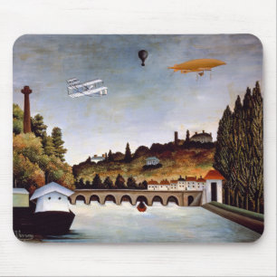 Henri Rousseau - Sèvres-brug & heuvels van Clamart Muismat