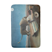 Henri Rousseau slaapt zigeuner leeuw schilderij Badmat (Voorkant Verticaal)