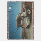 Henri Rousseau slaapt zigeuner leeuw schilderij Deken (Voorkant Verticaal)