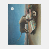 Henri Rousseau slaapt zigeuner leeuw schilderij Fleece Deken (Voorkant)