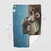 Henri Rousseau slaapt zigeuner leeuw schilderij Golfhanddoek (Insitu)