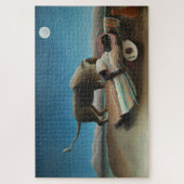 Henri Rousseau slaapt zigeuner leeuw schilderij Legpuzzel (Verticaal)