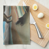 Henri Rousseau slaapt zigeuner leeuw schilderij Theedoek (Quarter Fold)