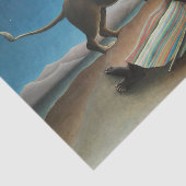 Henri Rousseau slaapt zigeuner leeuw schilderij Tissuepapier (Detail)