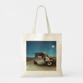 Henri Rousseau slaapt zigeuner leeuw schilderij Tote Bag (Achterkant)