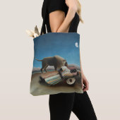 Henri Rousseau slaapt zigeuner leeuw schilderij Tote Bag (Dichtbij)