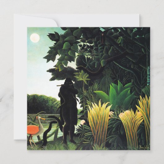 Henri Rousseau Snake Charmer Uitnodigingen (Voorkant)