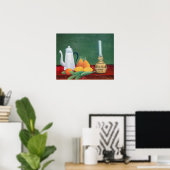 Henri Rousseau - Stilleven met koffiepot Poster (Thuiskantoor)