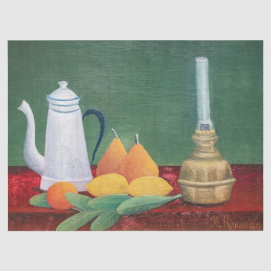 Henri Rousseau - Stilleven met koffiepot Tissuepapier (Voorkant)