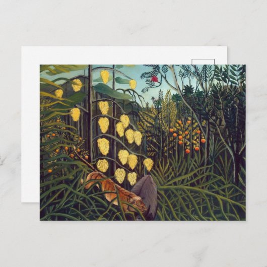 Henri Rousseau Struggle tussen Tiger en Bull Briefkaart (Voorkant / Achterkant)
