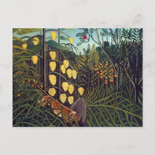 Henri Rousseau Struggle tussen Tiger en Bull Briefkaart (Voorkant)