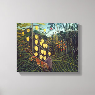 Henri Rousseau Struggle tussen Tiger en Bull Canvas Afdruk