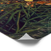 Henri Rousseau Struggle tussen Tiger en Bull Poster (Hoek)