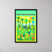 Henri Rousseau Style Canvas Afdruk (Voorkant)