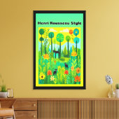 Henri Rousseau Style Canvas Afdruk (Insitu (Woonkamer))